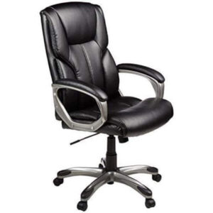 AmazonBasics Upholstered & Low-Back Office Desk Chair