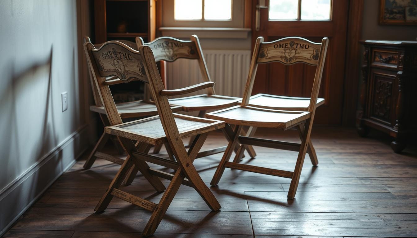 antique folding chair