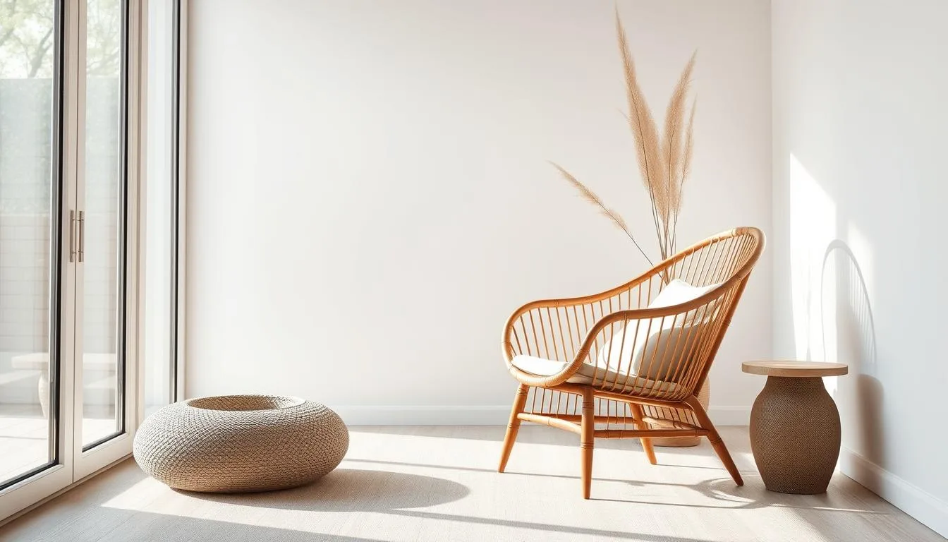 bamboo accent chair