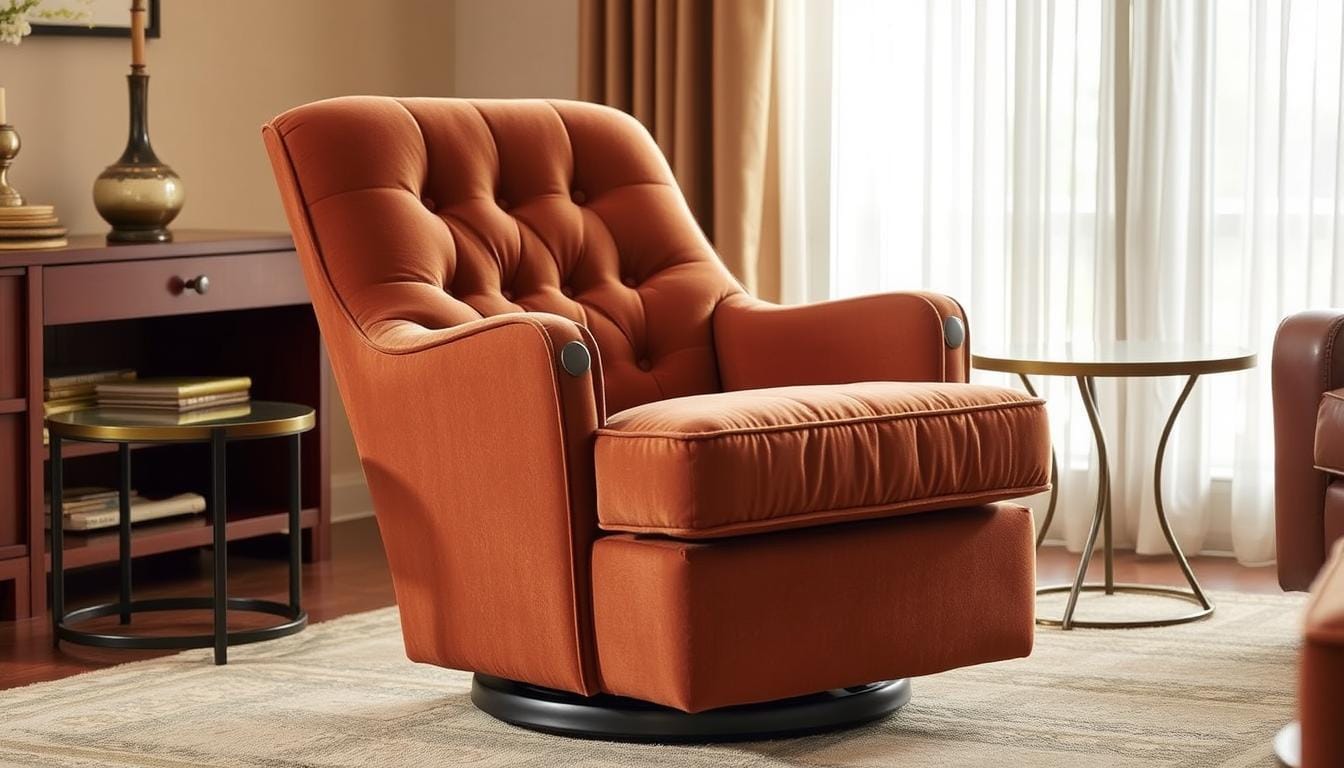 barrel chair swivel glider