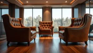 Read more about the article Elevate Your Space with Leather Accent Chair & Ottoman