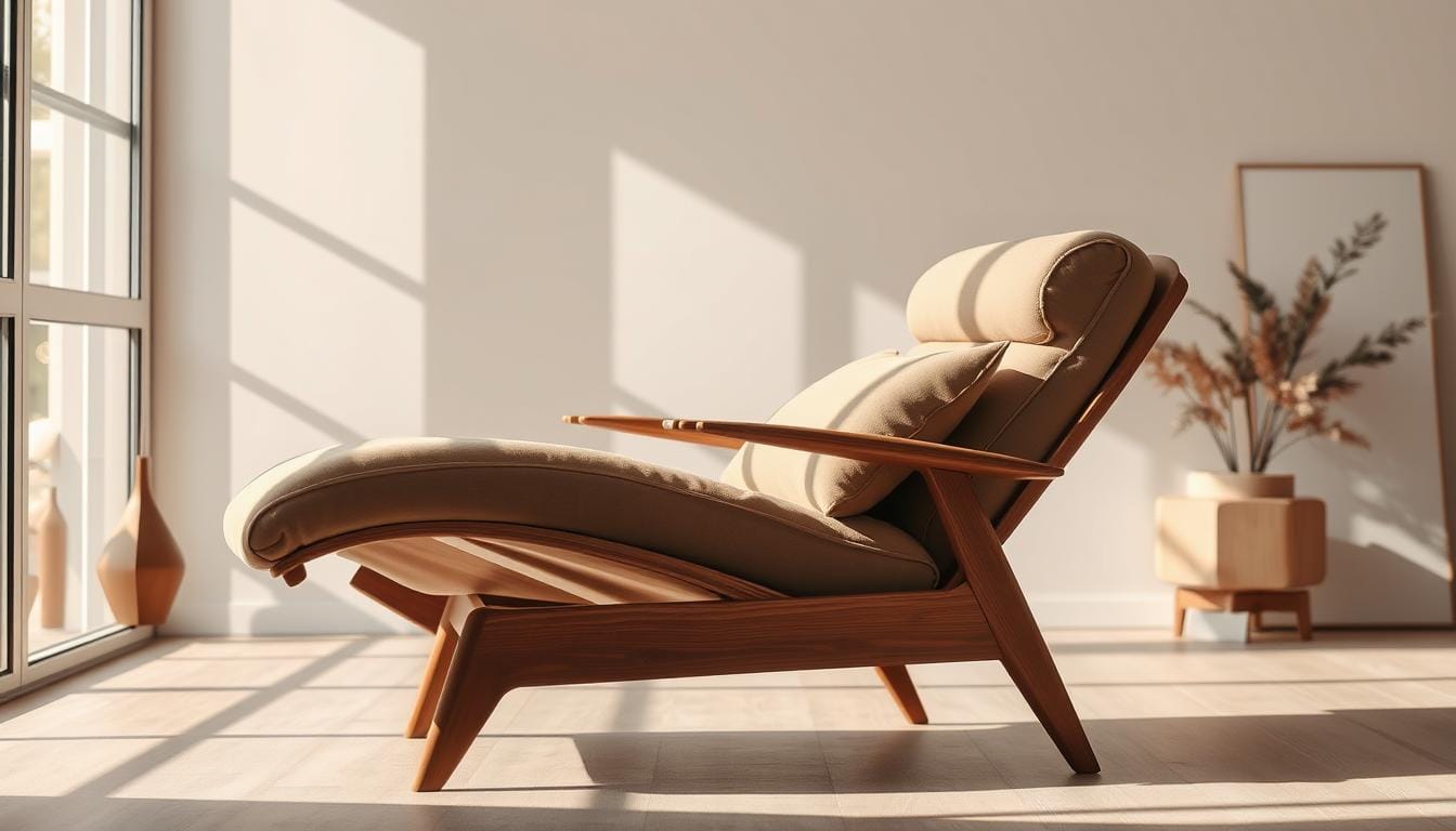 mid century modern reclining chair