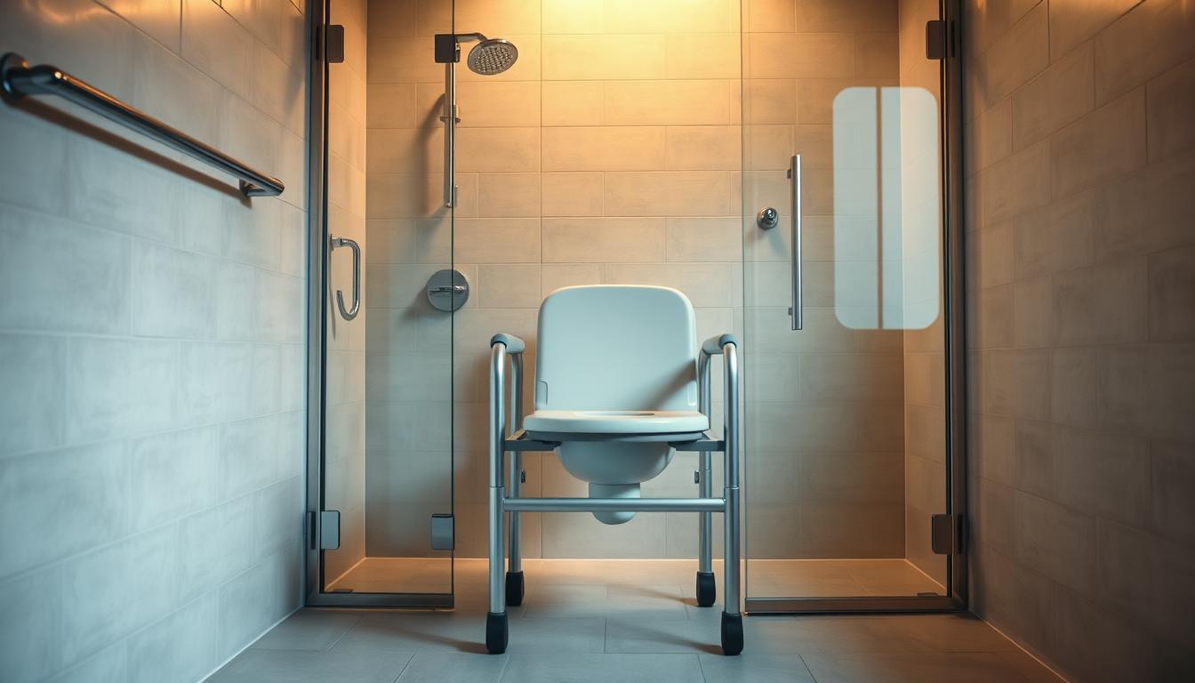 commode chair shower