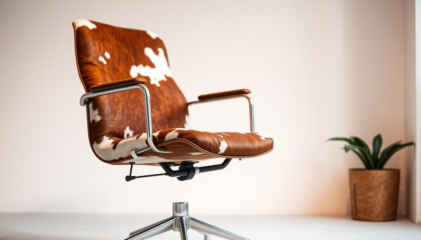 cow desk chair