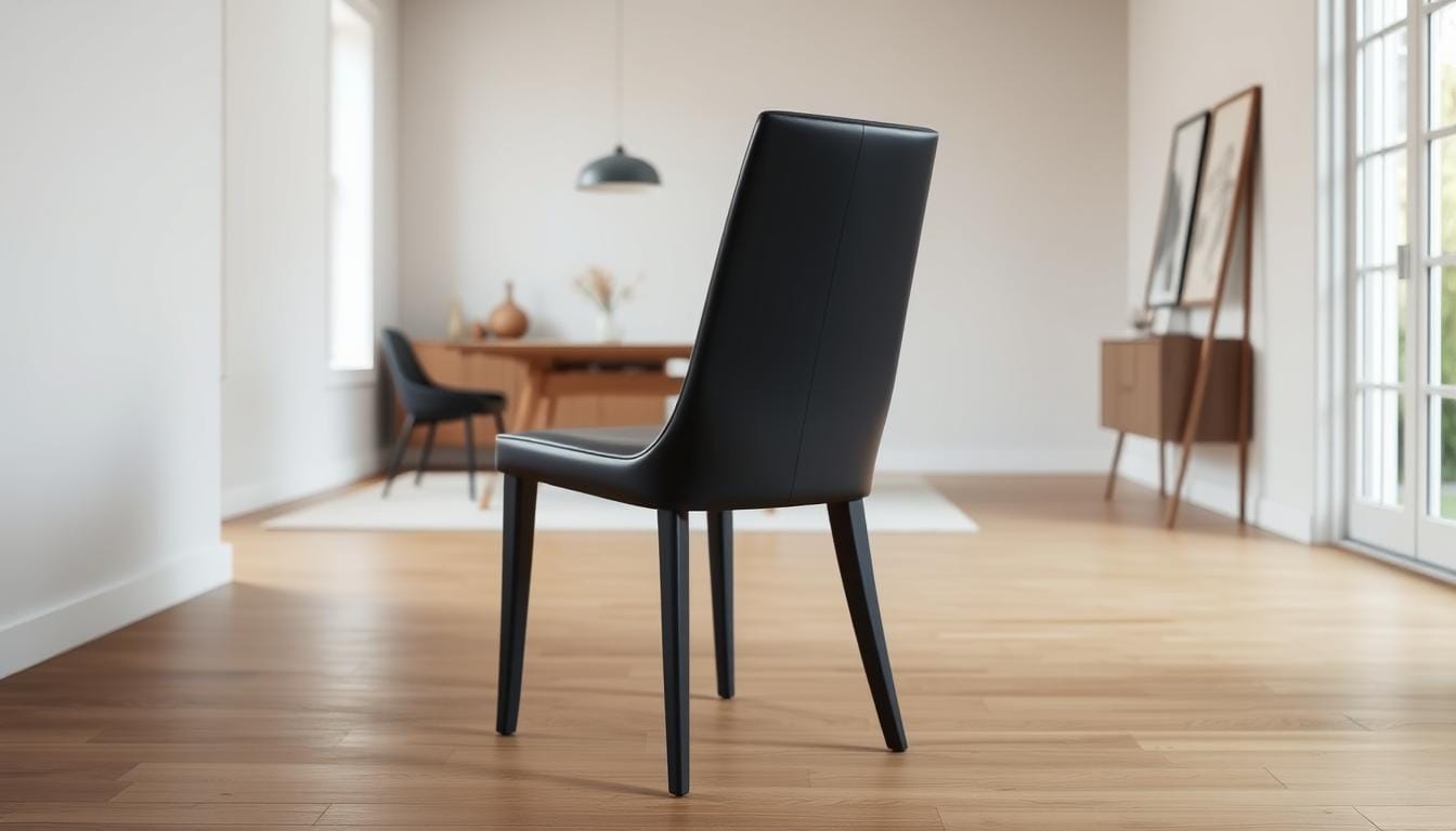 dark grey dining chair