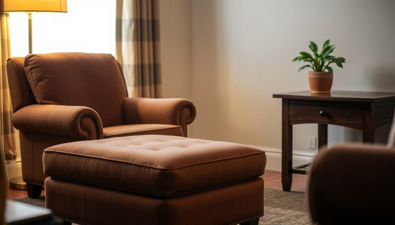 flexsteel chair and ottoman