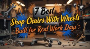 Read more about the article 7 Best Shop Chairs With Wheels Built for Real Work Days